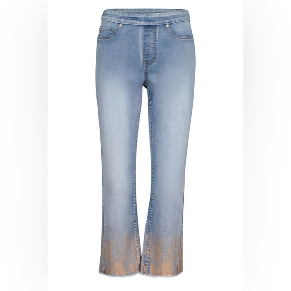 NWOT Tribal jeans-Audrey mid rise crop size 4 - Picture 3 of 10
